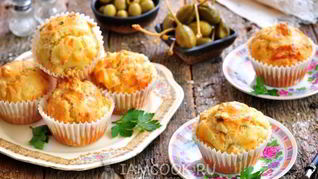Рецепт Маффинов куриных с сыром