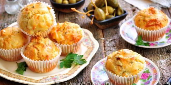 Рецепт маффинов куриных с сыром
