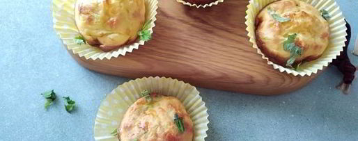 Шаг 6: маффинов с кабачком, сыром и мятой