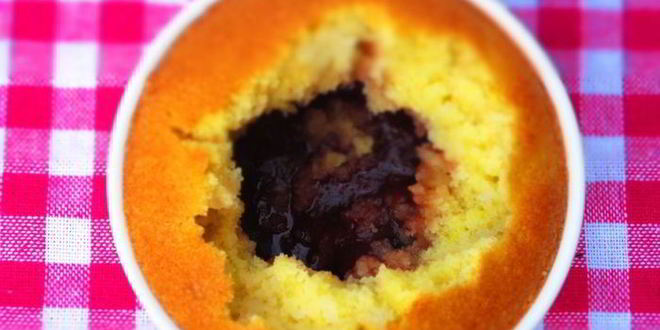 Рецепт маффинов с клубничным вареньем