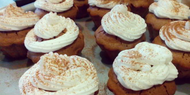 Рецепт маффинов с корицей, изюмом и орехами