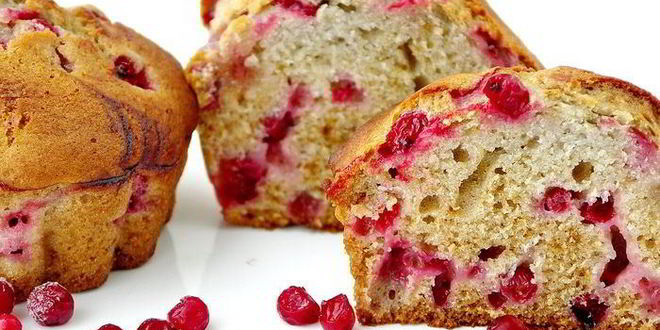Рецепт маффинов с малиновым сиропом и красной смородиной