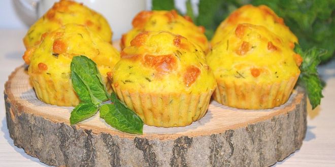 Рецепт маффинов с сыром