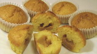 Рецепт Маффинов с вареной сгущенкой