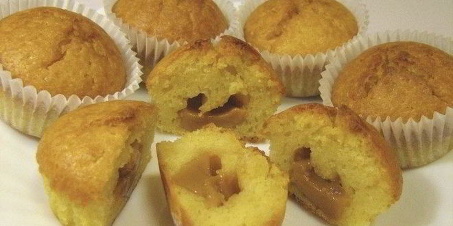 Рецепт маффинов с вареной сгущенкой
