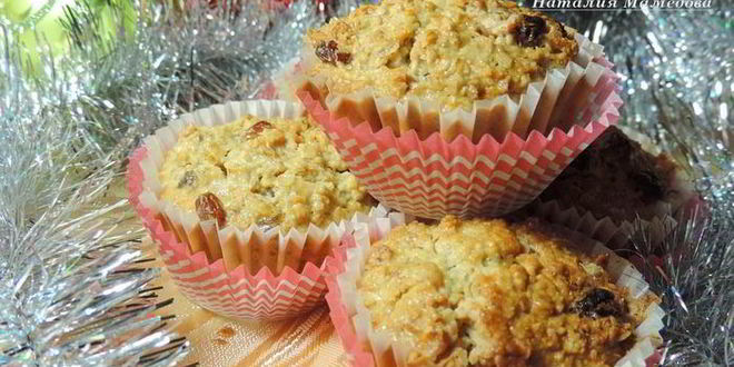 Рецепт низкокалорийных овсяных маффинов