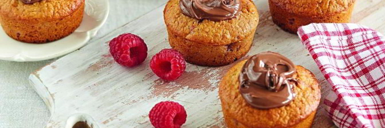 Рецепт Овсяных маффинов с малиной