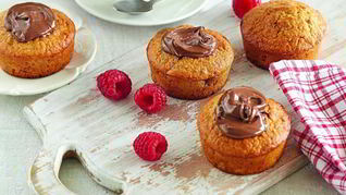 Рецепт Овсяных маффинов с малиной