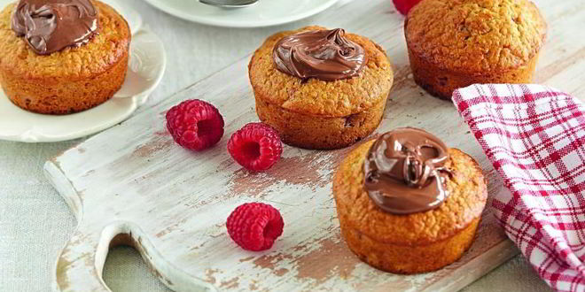 Рецепт овсяных маффинов с малиной