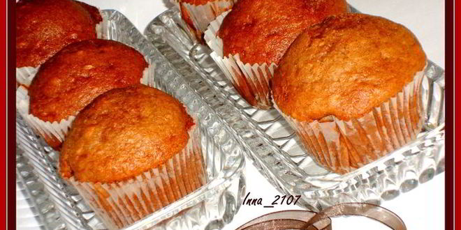 Рецепт шоколадна-банановых маффины с миндалем