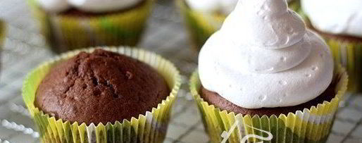 Шаг 3: шоколадных маффинов с зефирным кремом