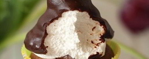 Шаг 5: шоколадных маффинов с зефирным кремом