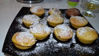 Рецепт Тыквенных маффинов с шоколадной начинкой