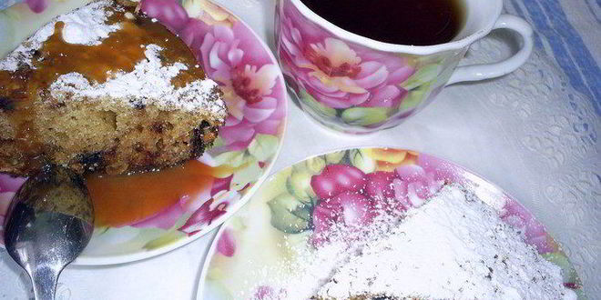 Рецепт быстрого манника с шоколадом и изюмом