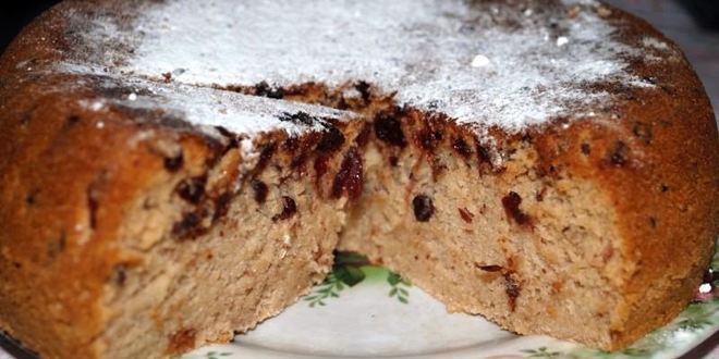 Рецепт быстрого пирога манник с вареньем