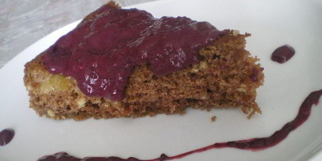 Рецепт ежевично-творожного соус к шоколадному маннику