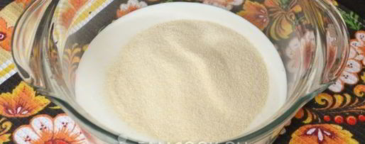 Шаг 5: классического манника на кефире без муки