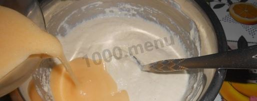 Шаг 5: манника на кефире без муки