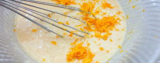 Шаг 3: манника на кефире с апельсиновой цедрой