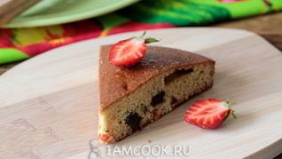 Рецепт Манника на кефире с изюмом