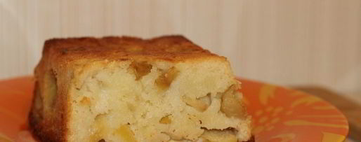 Шаг 10: манника на кефире с яблоками