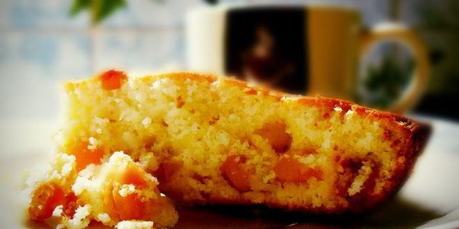 Рецепт манника на сметане с курагой