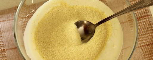 Шаг 5: манника на сметане с яблоками