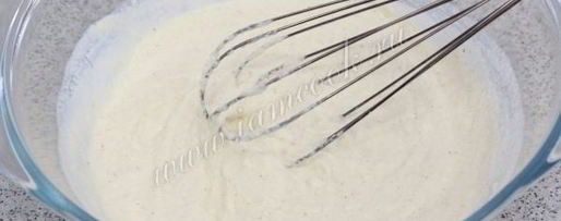 Шаг 2: манника на сметане