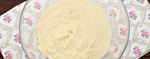 Шаг 2: манника на воде с яйцами