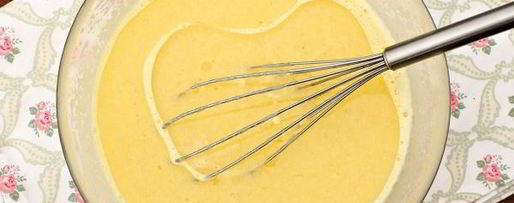 Шаг 4: манника на воде с яйцами