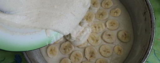 Шаг 13: манника с бананами на кефире