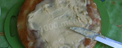 Шаг 16: манника с бананами на кефире