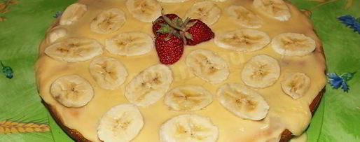 Шаг 18: манника с бананами на кефире