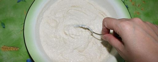 Шаг 2: манника с бананами на кефире