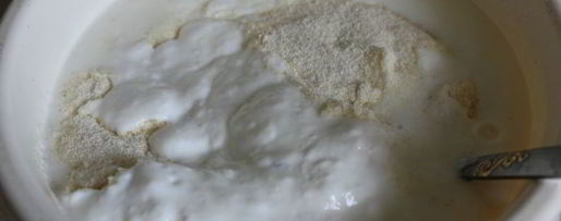 Шаг 2: манника с лесной клубникой