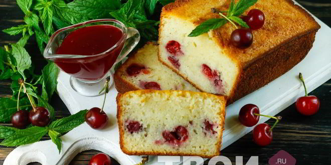 Рецепт манника с вишней