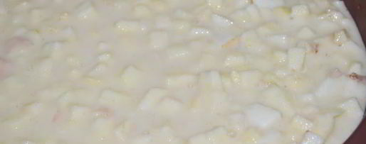 Шаг 3: манника с яблоком