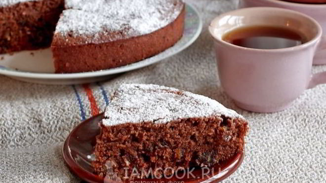 Рецепт Манника шоколадного с финиками и миндалем