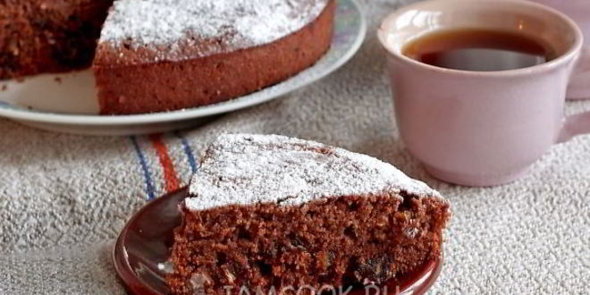 Рецепт манника шоколадного с финиками и миндалем