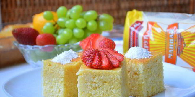 Рецепт манника в медовом сиропе