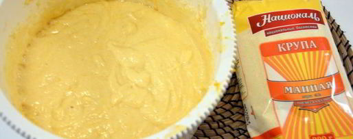 Шаг 3: манника в медовом сиропе