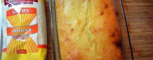 Шаг 5: манника в медовом сиропе