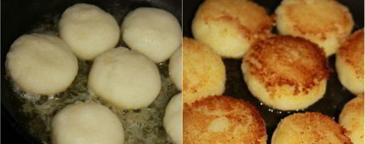 Шаг 2: манников на сковороде