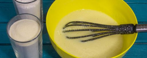 Шаг 6: мокрого манника на кефире