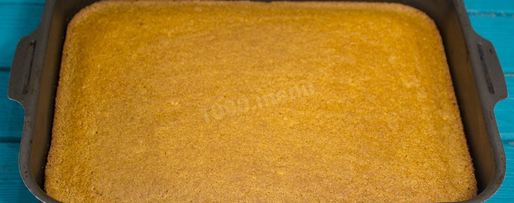 Шаг 9: мокрого манника на кефире