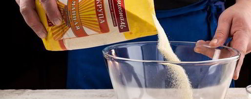 Шаг 1: нежного манника с яблоками