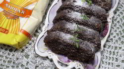 Рецепт Постного шоколадного манника с миндалем