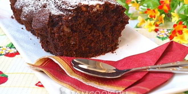 Рецепт постного шоколадного манника