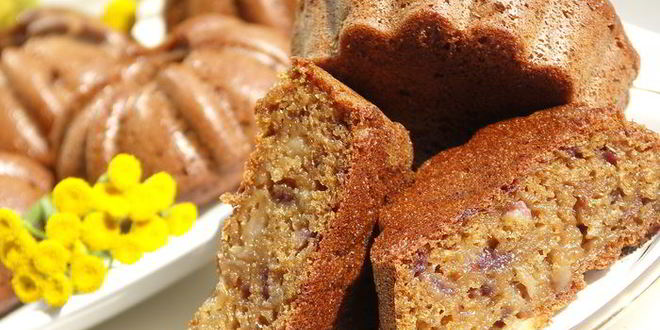 Рецепт ржаных манников с грушами и яблоками