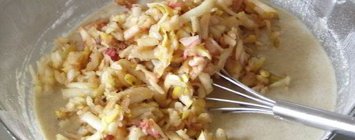 Шаг 2: ржаных манников с грушами и яблоками